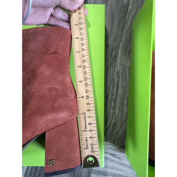 Sam Edelman Women's Mayla Booties Size 7M Rust table Suede - Picture 7 of 12